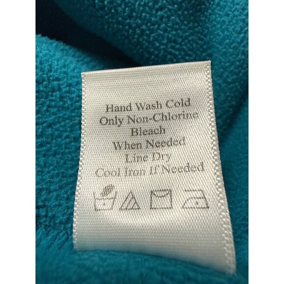 Coldwater Creek Size 1X Fleece V-Neck Long Sleeve Floral Print Pullover - Picture 7 of 8